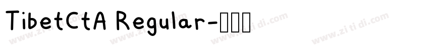 TibetCtA Regular字体转换